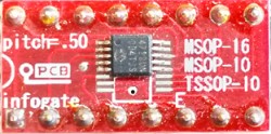 MSOP-10/16 ve TSSOP-10 > DIP-16 çevirici soket - Thumbnail