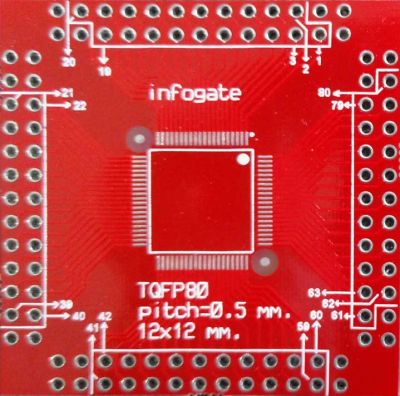 TQFP-80/100 > DIP-80/100 çevirici soket
